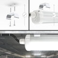 LED Wannenleuchte 60/90/120/150CM Werkstatt Röhre Feuchtraumlampe Deckenleuchte