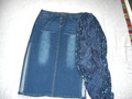 2 Tlg.Damen Bekleidungspaket,Jeansrock lang + Schal Gr. 42,Rock ist NEU!!