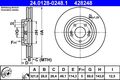 2x ATE Bremsscheibe 24.0128-0248.1 für KIA HYUNDAI SORENTO SANTA FE FÉ 2 CM 3 DM