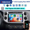 Für VW Tiguan 5N 2007-2016 32GB Android 13 Autoradio GPS Navi Stereo WIFI FM RDS