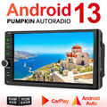 Pumpkin 7"Android 13 Autoradio 2 DIN GPS Navi Carplay RDS DAB Bluetooth 4GB 64GB