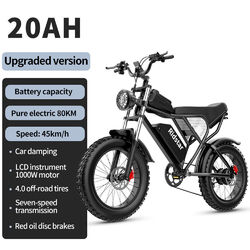 20 Zoll 1000W/2000W EBike 48/52V 15Ah/20Ah/40Ah Fat Tire Mountain Elektrofahrrad