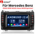 Für Mercedes Benz A B Klasse W169 245 Vito W639 Autoradio GPS Android 12 SWC DAB