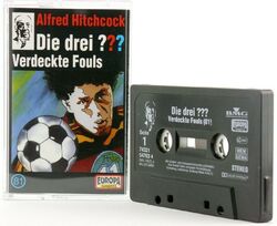 Die drei ??? 81 Fragezeichen Verdeckte Fouls Hörspiel MC schwarz Europa logo