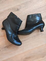 Stiefelette, echt Leder, Gr. 41, schwarz