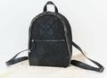 Authentischer STELLA McCARTNEY schwarzer gesteppter Stoff kleiner Rucksack Ta...