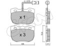 Bremsbelagsatz Scheibenbremse CIFAM 822-177-0 für LANDROVER DISCOVERY ROVER 1 LJ