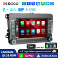 DAB Für VW Golf 5 6 Passat T5 Multivan 4+64G Autoradio 4G Android 13 Carplay GPS
