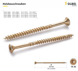 Holzschrauben Spanplattenschrauben Holzbauschrauben Konstruktionsschrauben Torx