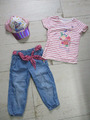 Modernes 3 Teile Set Girls Gr 128 S.OLIVER Hose, REWIEV T-Shirt, Paw Petrol Cap