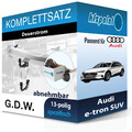G.D.W. Anhängekupplung abnehmbar und E-Satz 13polig für Audi e-tron SUV 18- neu