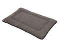 Haustier Matte 90 x 60 cm - grau - Plüsch Hunde Bett Katzen Kissen waschbar