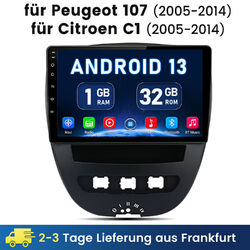 Android Auto Apple Carplay Autoradio GPS Für Toyota Aygo Peugeot 107 Citroen C1