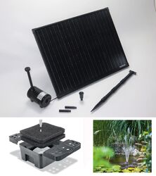 50W Solarpumpe Teich Pumpe Gartenteichpumpe Solar Tauchpumpe Filter Toskana NEU