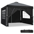 Partyzelt Pavillon 3x3 m Gartenpavillon Wasserdicht UV Schutz Pavillion Faltbar