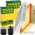 MANN FILTER INSPEKTIONSPAKET passend für MERCEDES A/B KLASSE W176 W246 CLA C117