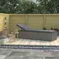 Sonnenliege mit Auflage Poly Rattan Gartenliege Liege Relaxliege Rattanliege Neu