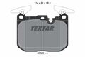 Textar Bremsbelagsatz Scheibenbremse 2502801 für BMW F34 + F31 + F23 2011->