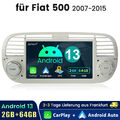 2+64GB DAB+ Android 13.0 Apple Carplay Autoradio GPS Für Fiat 500 2007-2015 WiFi