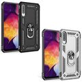 Handy Hülle für Samsung Galaxy A50, 360 Ring Case Cover Schutz Tasche Etui