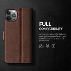 SURAZO® Echtleder Hülle Schutzhülle Flip Case Handyhülle Lederhülle Cover Tasche✅Für iPhone, Samsung, Xiaomi, Redmi, Huawei, OnePlus...