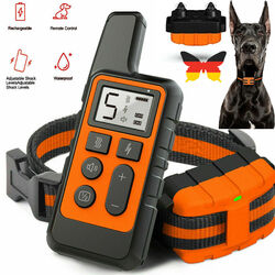 Anti-Bell Wiederaufladbares Hundetraining Halsband-Set Elektroschock Anti-Bark