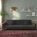 Schlafsofa 2-Sitzer mit 2 Kissen Sofa Couch Sofabett Schlafcouch Samt vidaXL