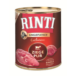 Rinti Dose Singlefleisch Exclusive Ziege Pur 12 x 800g (9,36€/kg)