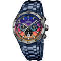 Festina Chronograph F20709-1 Blau Edelstahlband 45 mm - Special Edition