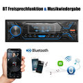 Autoradio mit Bluetooth BT Freisprech 1DIN MP3 Player USB CD SD 7Farben Aux FM