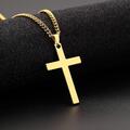 Halskette Kreuz Anhänger Silber Schwarz Gold Jesus Damen Herren