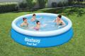 Bestway 57274 Fast Set™ Pool, 366 x 76 cm, Set mit Filterpumpe, rund, blau