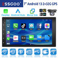 2DIN 7 Zoll 32G Android 13 Carplay Autoradio Bluetooth GPS NAVI WiFi RDS USB KAM