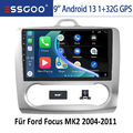 DAB+ 32G Android 13 Autoradio GPS Navi BT KAM Für Ford Focus II MK2 Exi AT 04-11