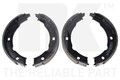 NK 2737655 Bremsbackensatz, Feststellbremse hinten für PEUGEOT