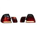 Designrückleuchten Rückleuchten Set passend für BMW E46 01- Limo LED Rot/Schwarz