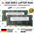 8 GB (2x 4 GB) SO-DIMM DDR3-1600 für Panasonic Toughbook CF-D1 MK2 RAM Speicher