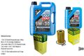 MANN Inspektionspaket 6 L LIQUI MOLY Longtime High Tech 5W-30 für Seat Audi