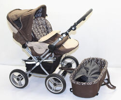 ABC Design Kinderwagen Kinderwagenset Kombikinderwagen Braun