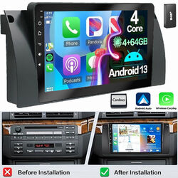 4+64G DAB+ Für BMW E38 5er E39 X5 E53 Android 13 Autoradio Apple Carplay GPS USB