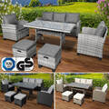 BRAST Poly Rattan Sitzgarnitur Delight Gartenmöbel Essgruppe Lounge Sitzgruppe