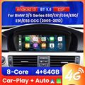 4+64G CarPlay für BMW E60 E61 E90 E91 CCC GPS Navi Android 13 8Core 4G Autoradio