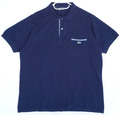 Vintage Lacoste marineblau Pique Poloshirt mit Vordertasche Herren 4 oder L