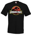 Youth Designz Herren T-Shirt Jurassic Logo Print Fun Park Film T-Rex Dinosaurier