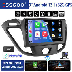 32G Carplay Autoradio Für Ford Transit Custom 12-21 DAB+ KAM GPS NAVI Android 13