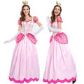 NEU Prinzessin Peach Kleid - Kostüm-Set für Damen Karneval Cosplay Karneval 🔥🔥