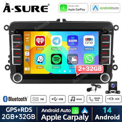 Android 14 Carplay Autoradio GPS Kam Für VW Touran GOLF 5 6 Passat Tiguan Touran