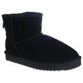 BLACK feinste Leder Damenstiefel Halbstiefel mit Lammfell in 5 Farben Gr.37-42