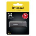 Intenso USB Stick 64GB Speicherstick Alu Line anthrazit