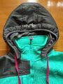 Geographical Norway Expedition Strickfleece Jacke türkis schwarz Gr. L